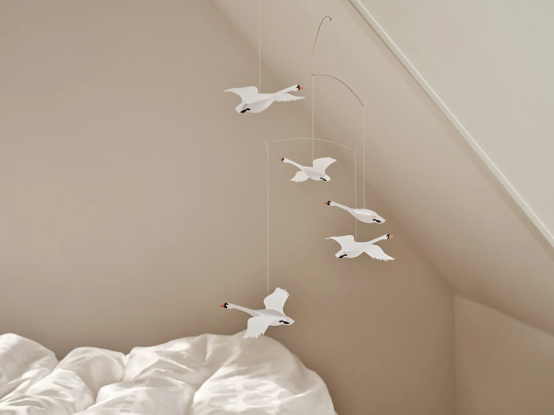 Scandinavian swans Mobile, Multi Flensted Mobiles