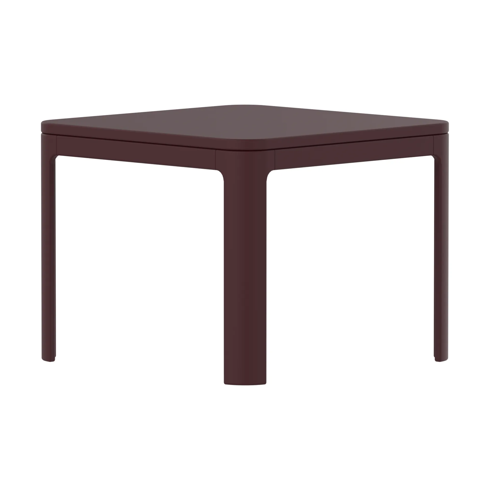 Nova Tisch 47x60x60 cm, Pomegranate Plywood FLEXA