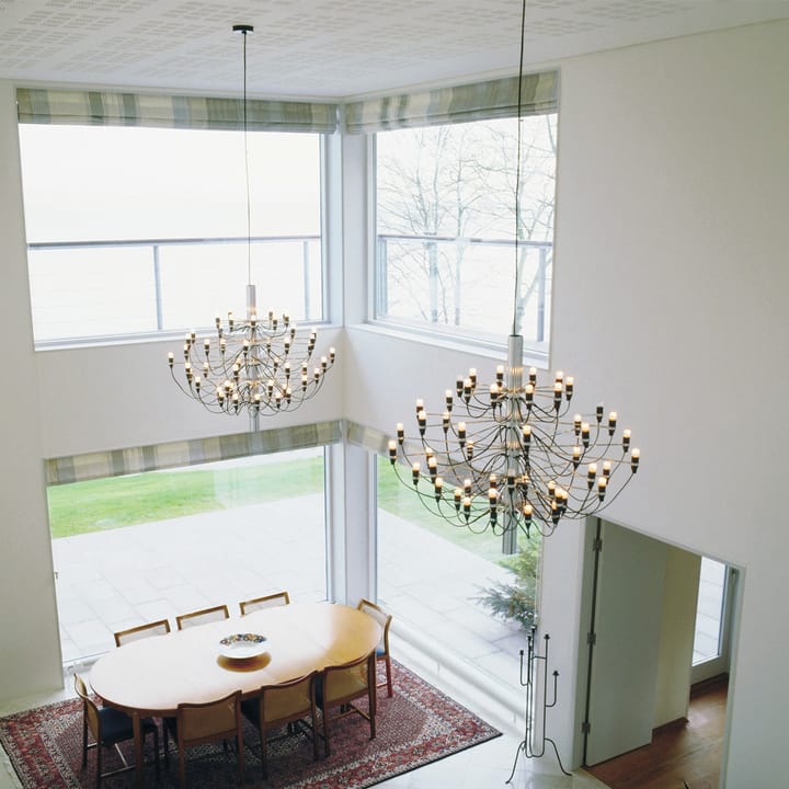 2097 Sarfatti Kronleuchter, Chrom 50 Lampen Flos