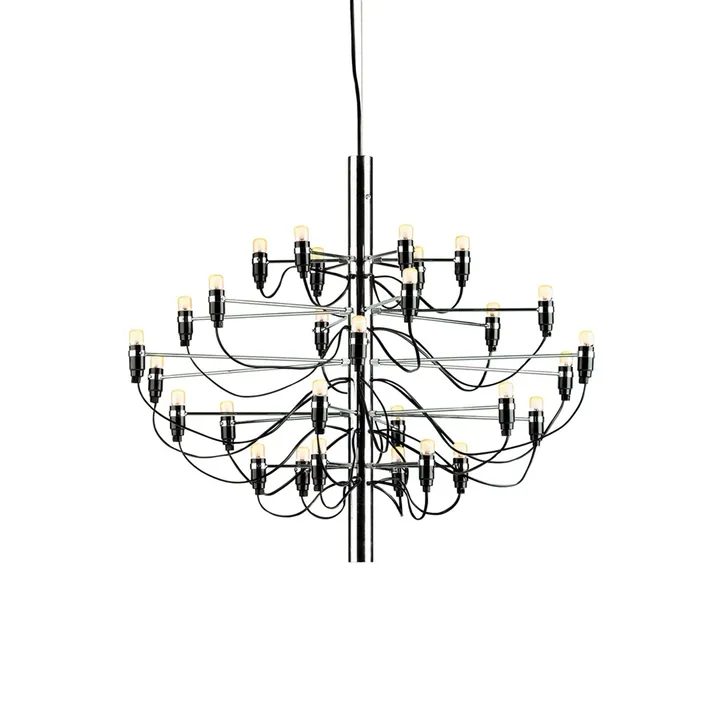 2097 Sarfatti Kronleuchter LED - Krom 30 Leuchten - Flos