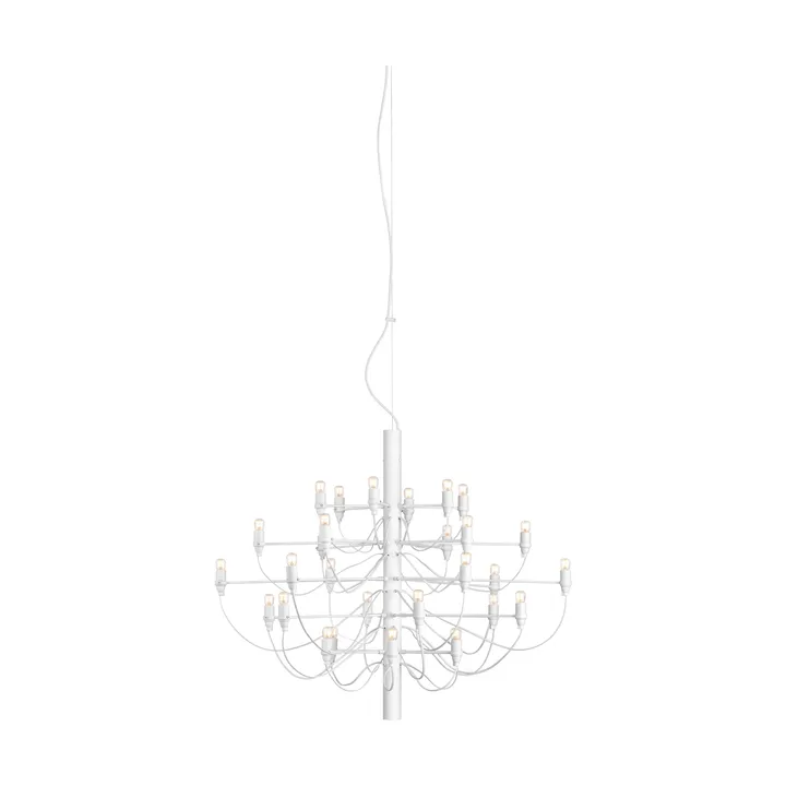 2097 Sarfatti Kronleuchter LED - Mattvit 30 Lampen - Flos