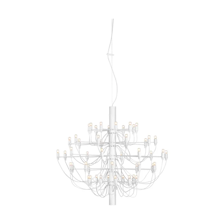 2097 Sarfatti Kronleuchter LED - Mattweiß 50 Lampen - Flos