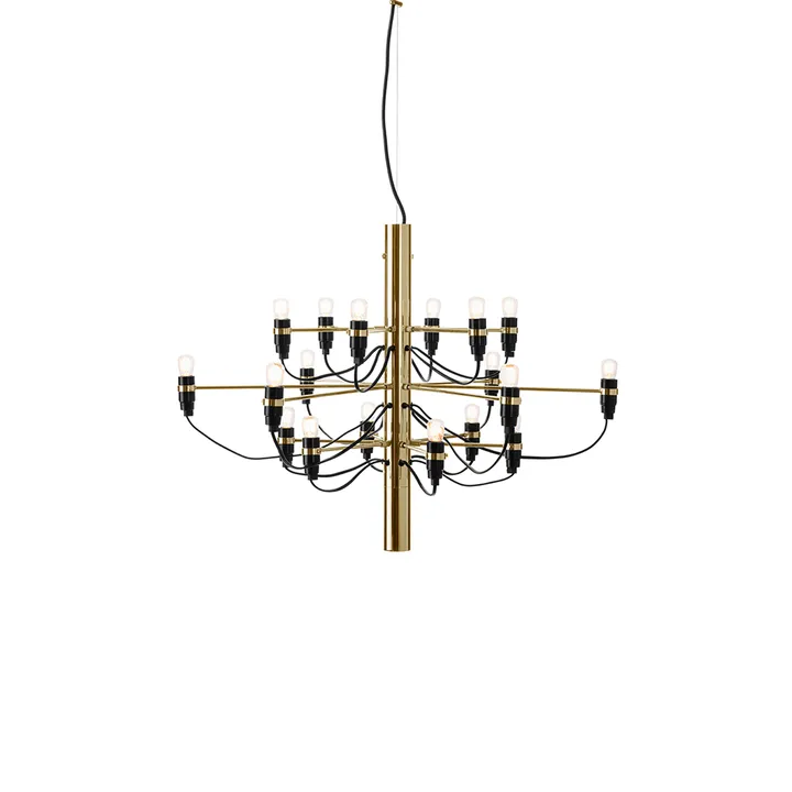 2097 Sarfatti Kronleuchter LED - Messing 18 Lampen - Flos