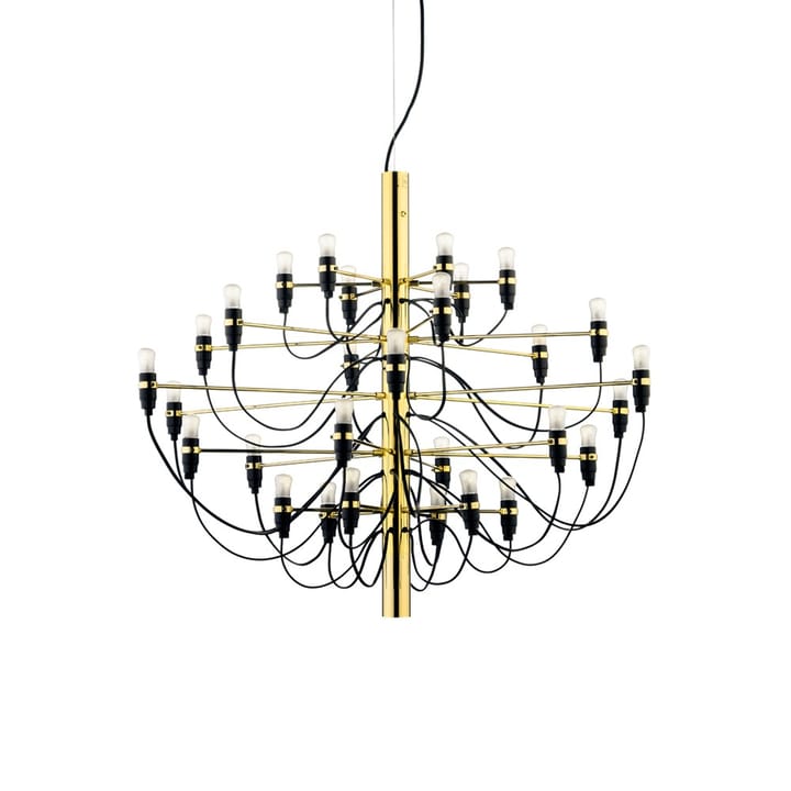 2097 Sarfatti Kronleuchter LED - Messing 30 Lampen - Flos
