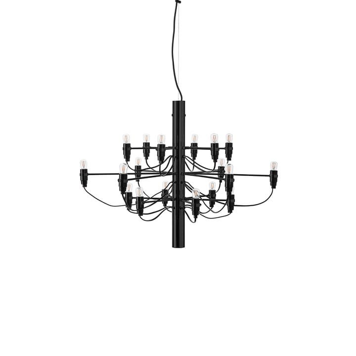 2097 Sarfatti Kronleuchter - Mattschwarz 18 Lampen - Flos