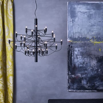 2097 Sarfatti Kronleuchter - Mattschwarz 30 Lampen - Flos
