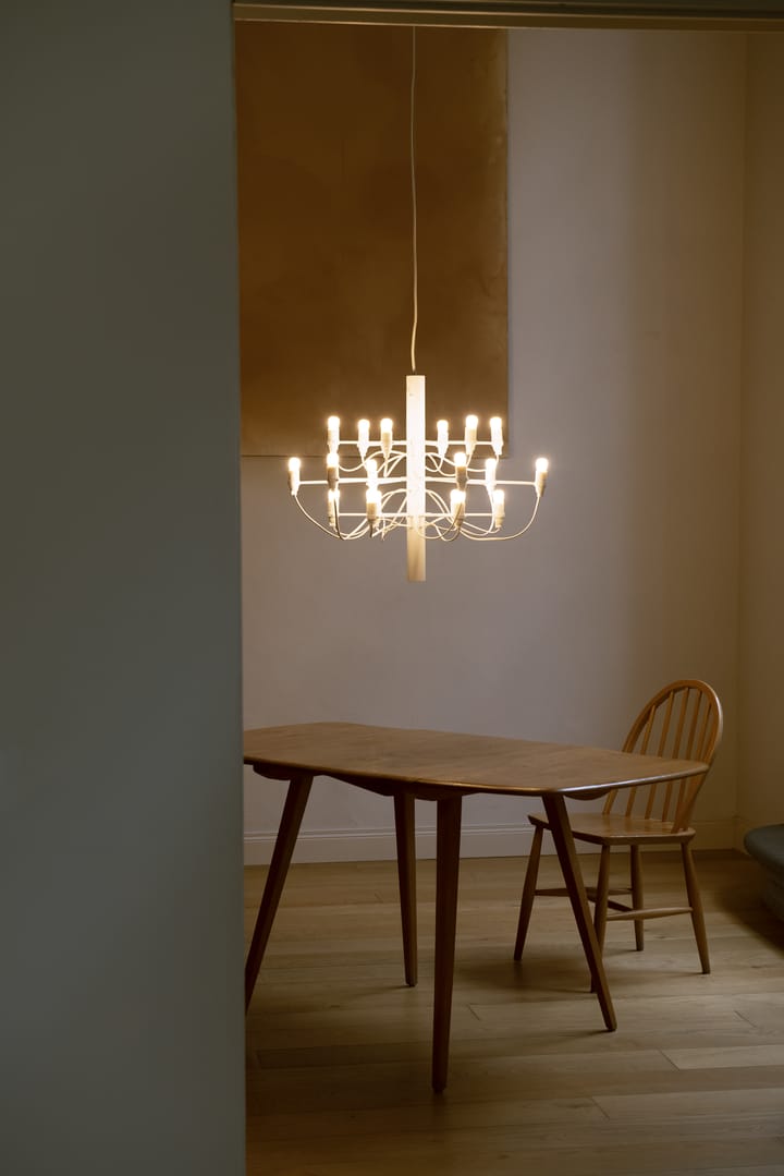 2097 Sarfatti Kronleuchter, Mattweiß 18 Lampen Flos