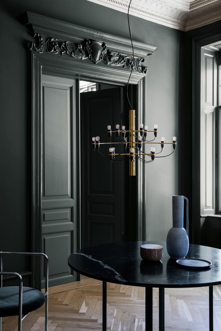2097 Sarfatti Kronleuchter, Messing 18 Lampen Flos
