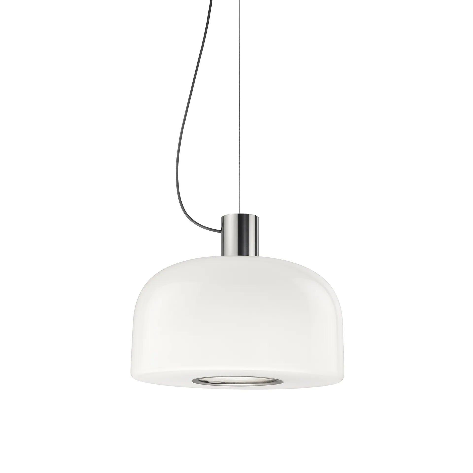 Bellhop Glass S1 Pendelleuchte, Bright aluminum Flos