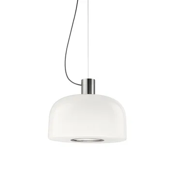 Bellhop Glass S1 Pendelleuchte - Bright aluminum - Flos