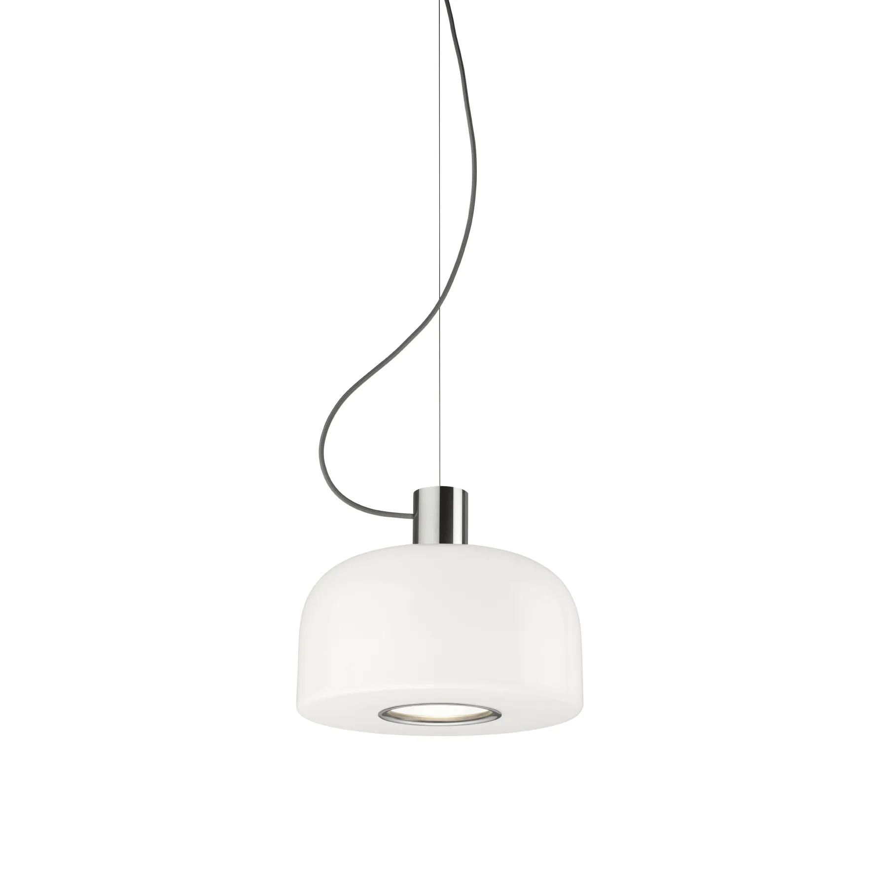 Bellhop Glass S1 Pendelleuchte, Bright aluminum Flos