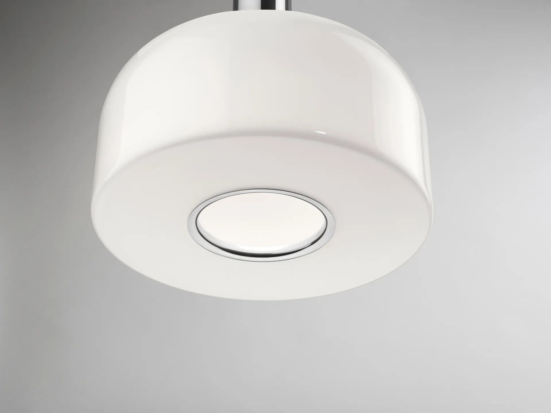 Bellhop Glass S1 Pendelleuchte, Bright aluminum Flos