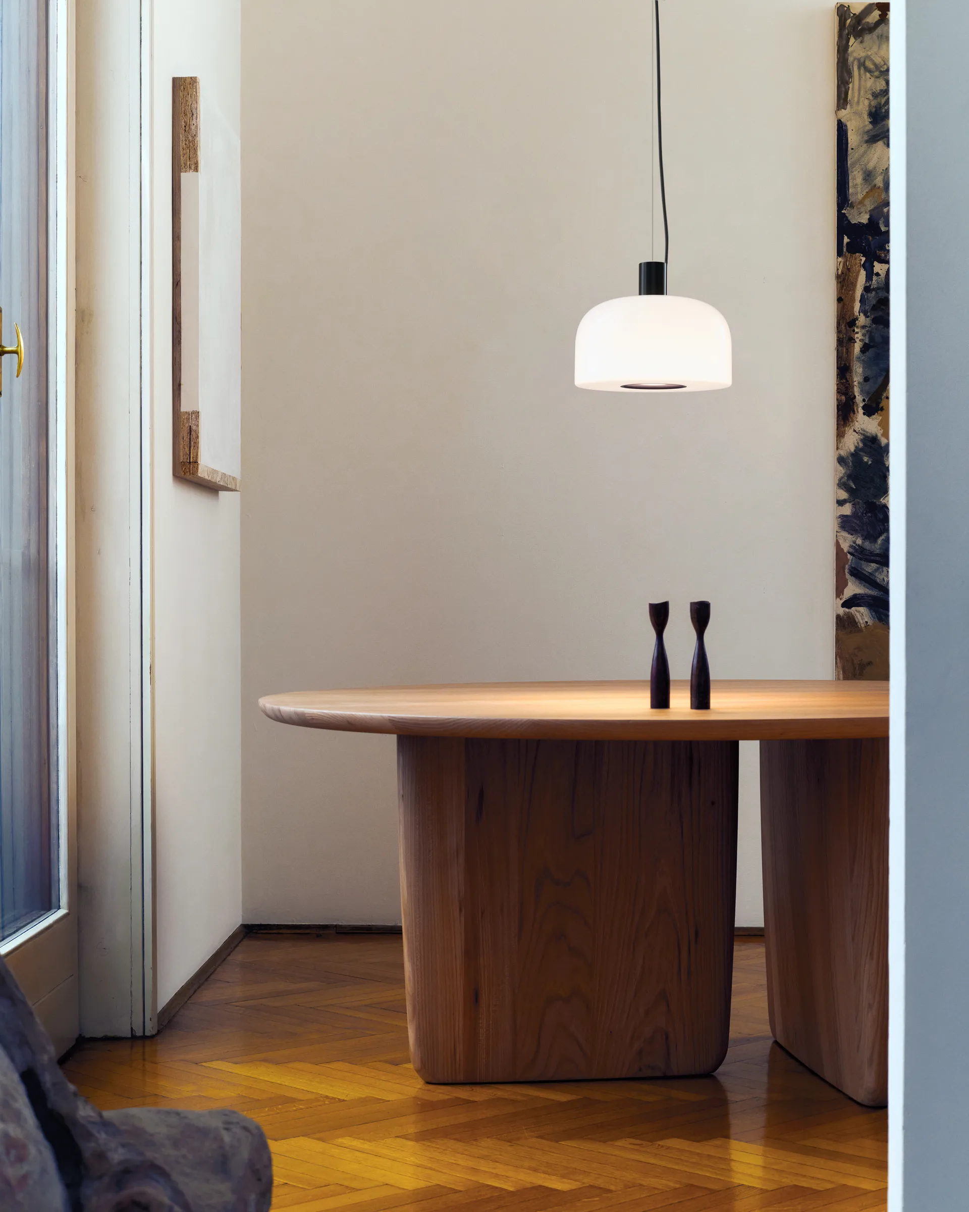 Bellhop Glass S1 Pendelleuchte, Cioko Flos