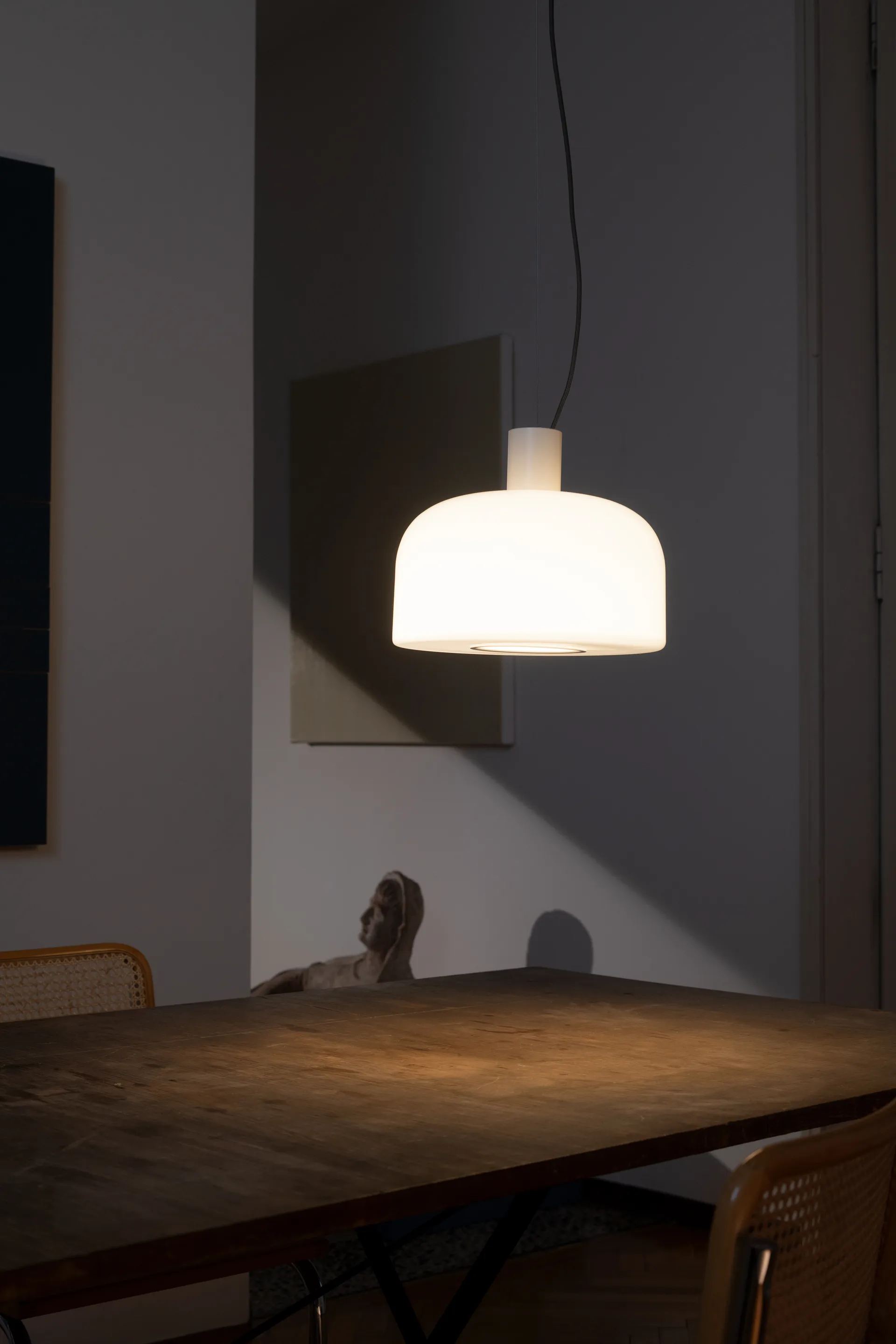 Bellhop Glass S1 Pendelleuchte, White Flos