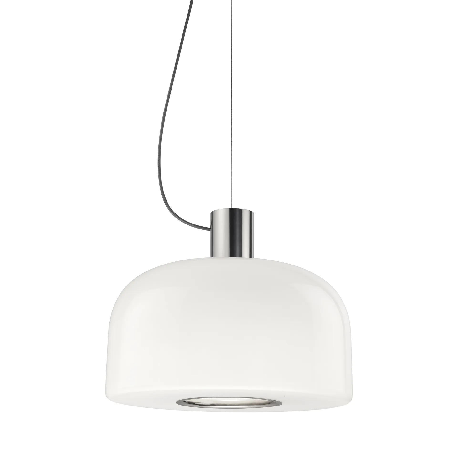 Bellhop Glass S2 Pendelleuchte, Bright aluminum Flos