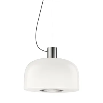 Bellhop Glass S2 Pendelleuchte - Bright aluminum - Flos