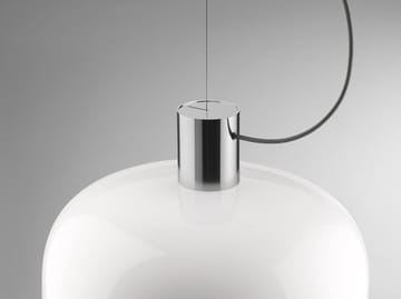 Bellhop Glass S2 Pendelleuchte - Bright aluminum - Flos