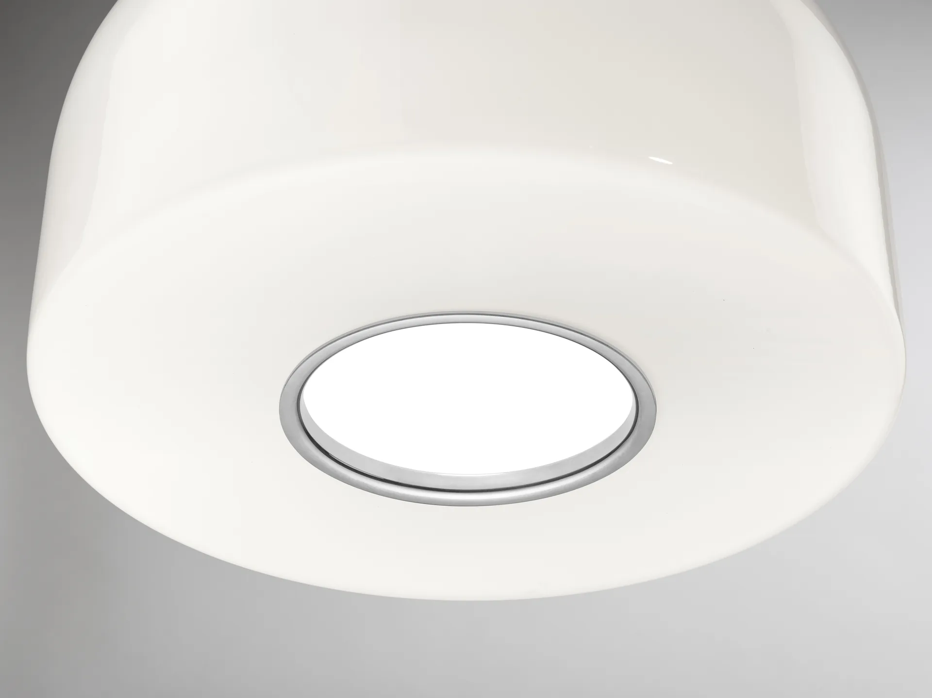 Bellhop Glass S2 Pendelleuchte, Bright aluminum Flos