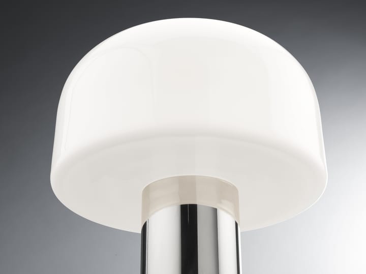 Bellhop Glass T Tischleuchte, Bright aluminum Flos