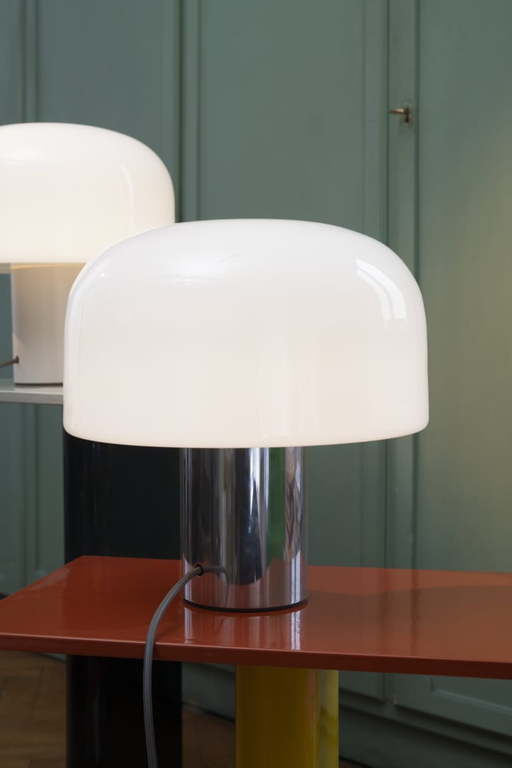 Bellhop Glass T Tischleuchte, Bright aluminum Flos
