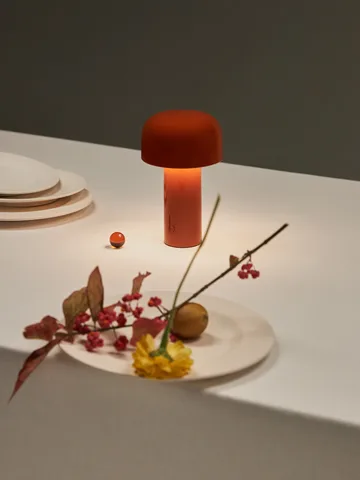 Bellhop tragbare Tischleuchte - Brick red, IP54 (innen/außen) - Flos
