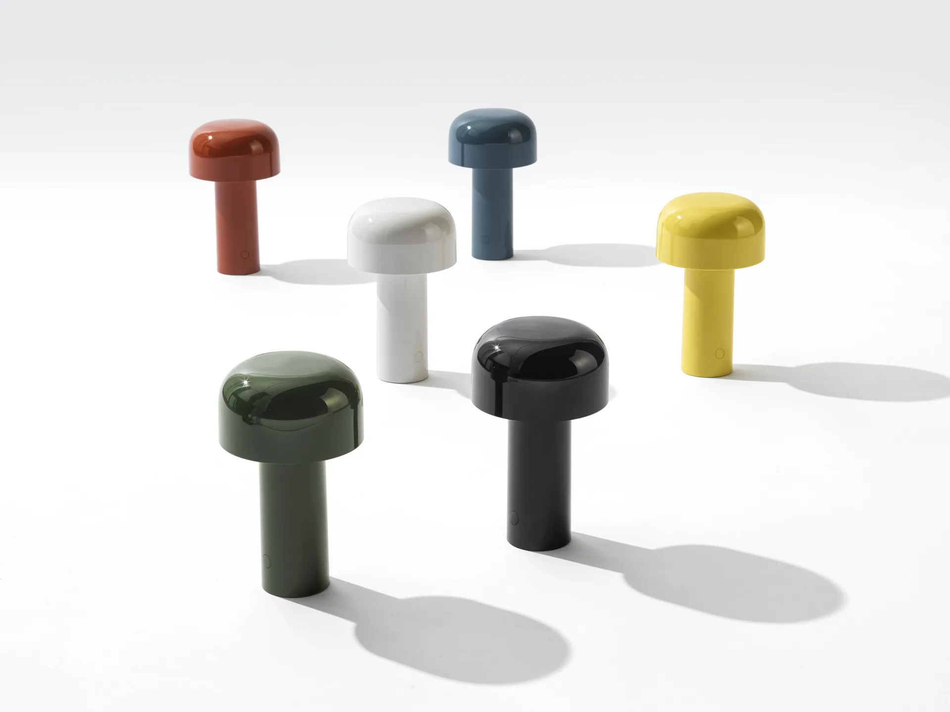 Bellhop tragbare Tischleuchte, Glossy green, IP54 (innen/außen) Flos