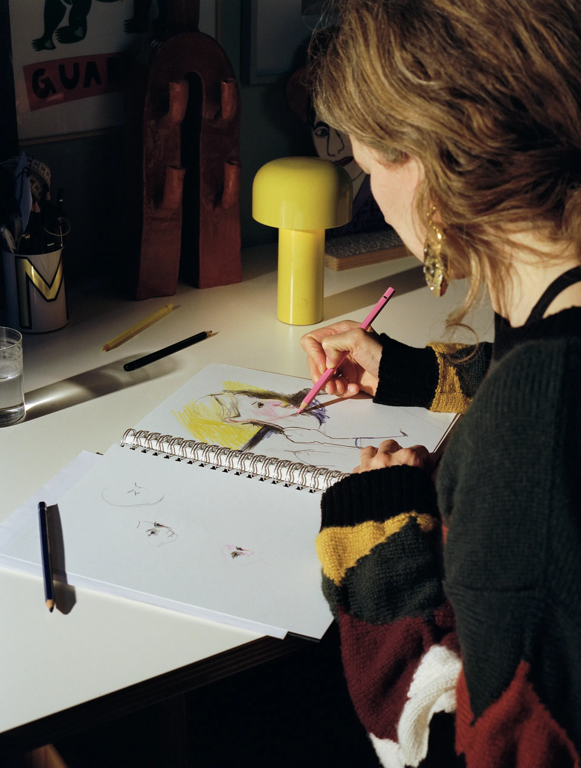 Bellhop tragbare Tischleuchte, Yellow yellow, IP54 (innen/außen) Flos