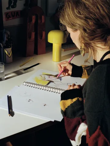 Bellhop tragbare Tischleuchte - Yellow yellow, IP54 (innen/außen) - Flos