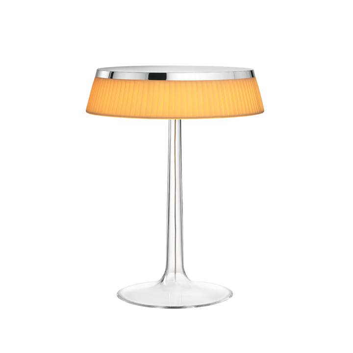 Bon Jour T Tischleuchte - Chrome-soft Stoffschirm - Flos
