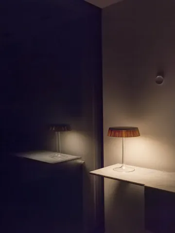 Bon Jour T Tischleuchte - Rökgrå-mattkromad Toppliknande - Flos