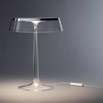 Bon Jour T Tischleuchte - Transparent-mattverchromter Topf - Flos