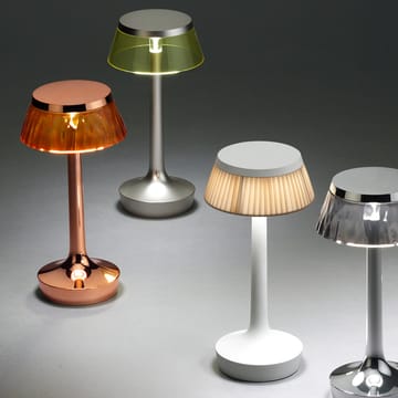 Bon Jour Unplugged Tischleuchte - Matt chrome-fumée - Flos