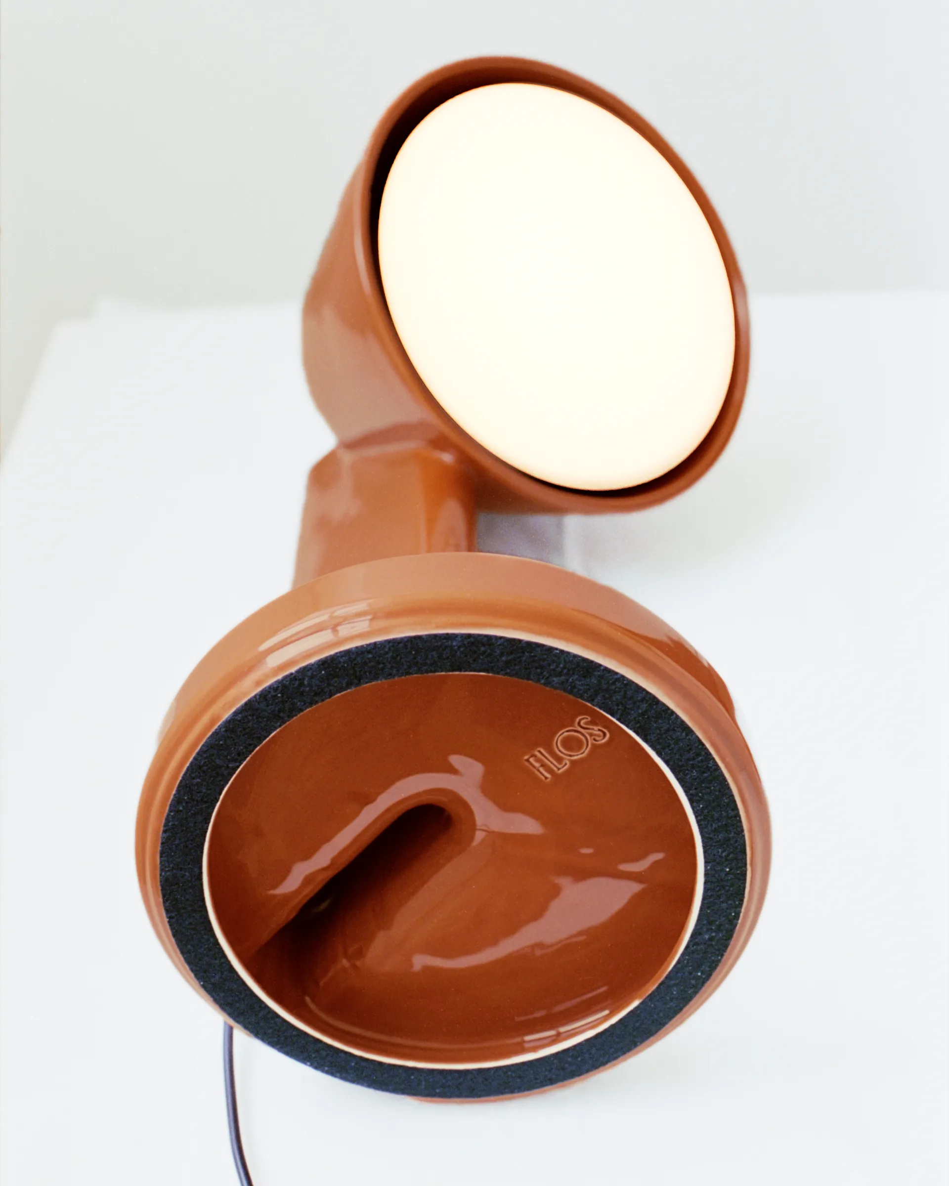 Céramique Down Tischleuchte, Rust red Flos