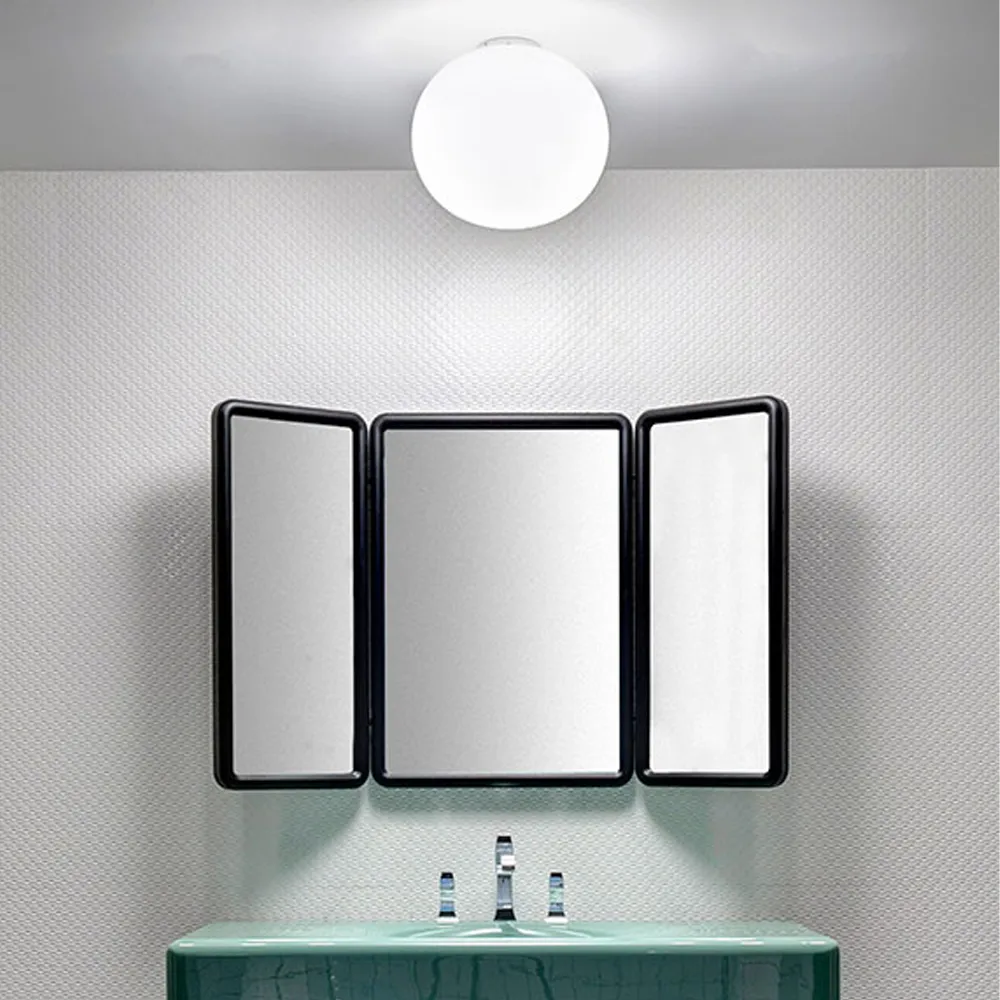 Glo-ball C/W Zero Wand- und Deckenleuchte, Weißes Opalglas Flos