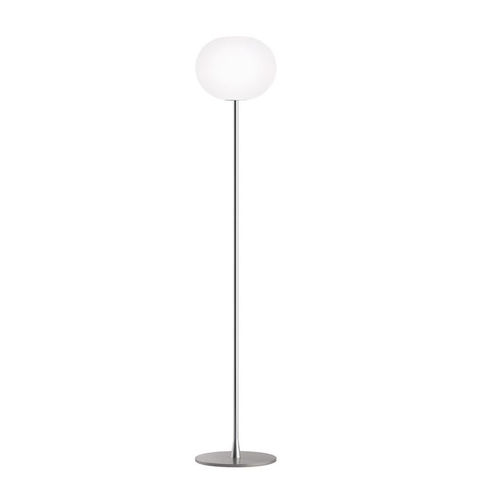 Glo-ball F2 Stehleuchte - Weißes Opalglas-mattes Silbergestell - Flos