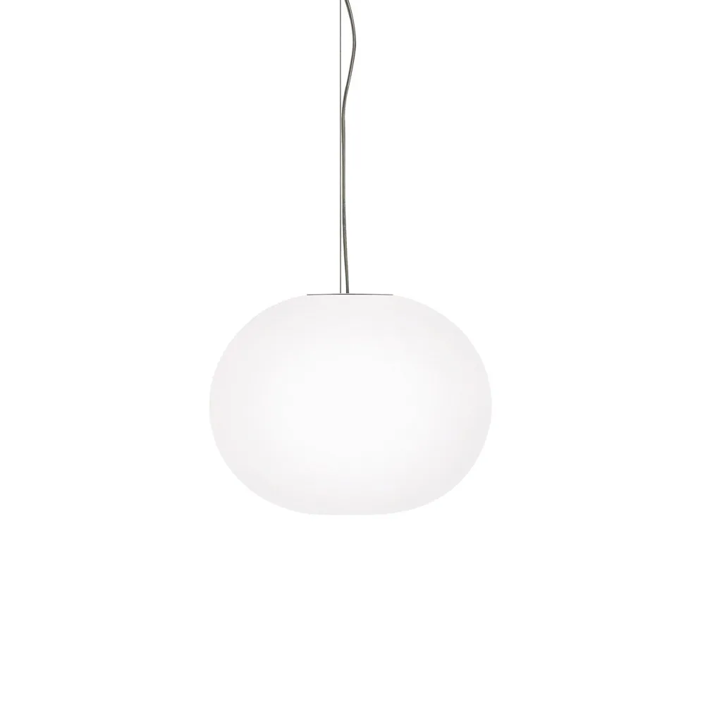 Glo-ball S1 Pendelleuchte, Weißes Opalglas Flos