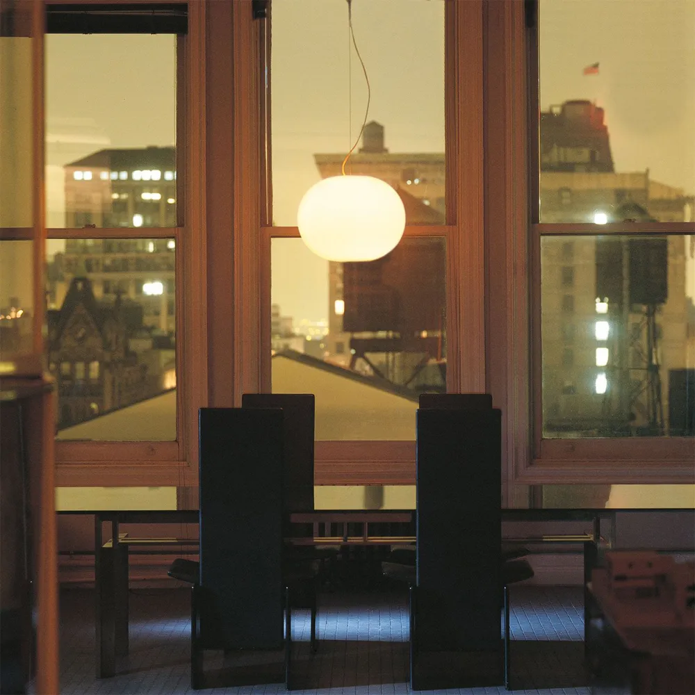 Glo-ball S1 Pendelleuchte, Weißes Opalglas Flos