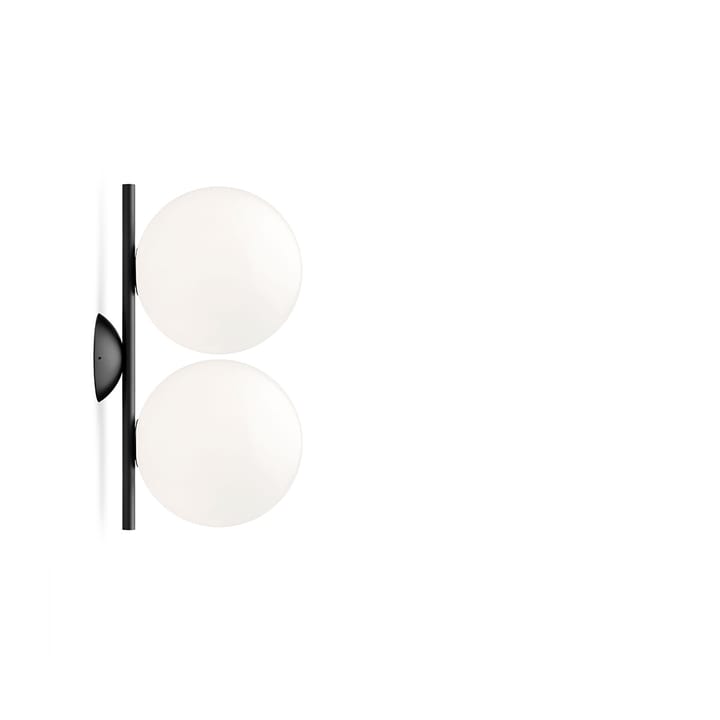 IC lights C/W1 Double Wandleuchte - Schwarz-opal - Flos