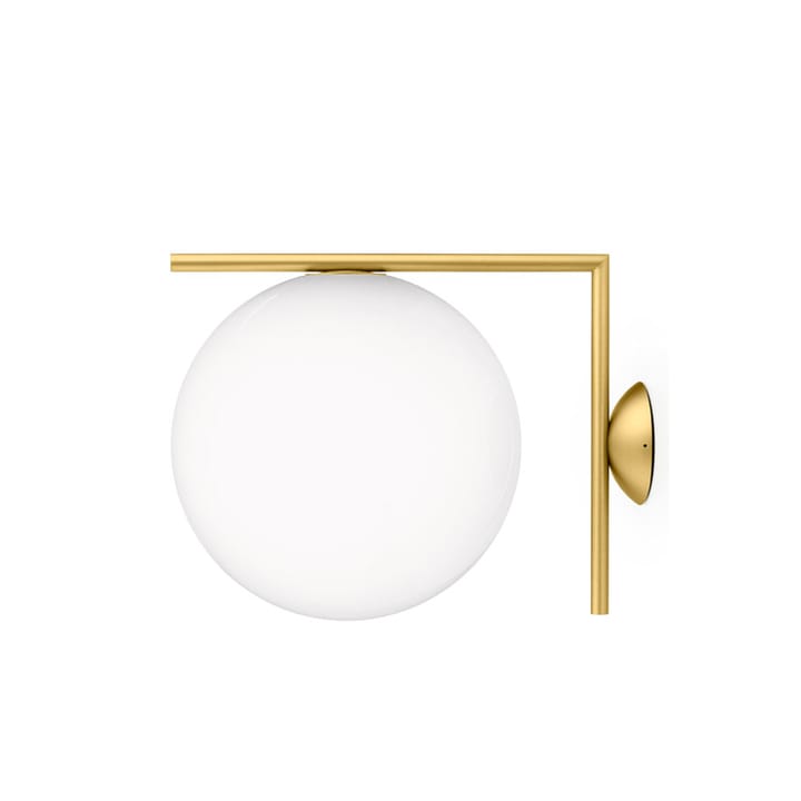 IC lights C/W1 Wandleuchte - Messing gebürstet-opalglas - Flos