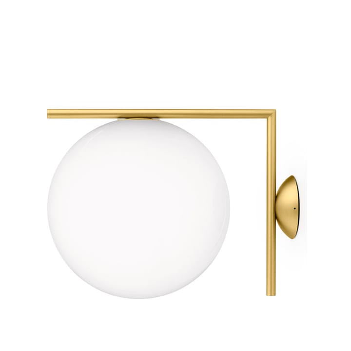 IC lights C/W2 Wandleuchte - Messing gebürstet-opalglas - Flos