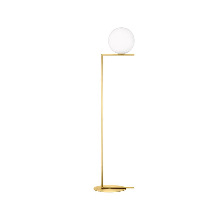IC Lights F2 Stehleuchte - Messing gebürstet-opalglas - Flos