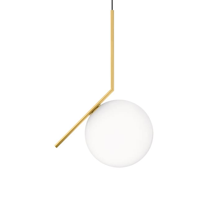 IC lights S2 Pendelleuchte - Messing gebürstet-opalglas - Flos