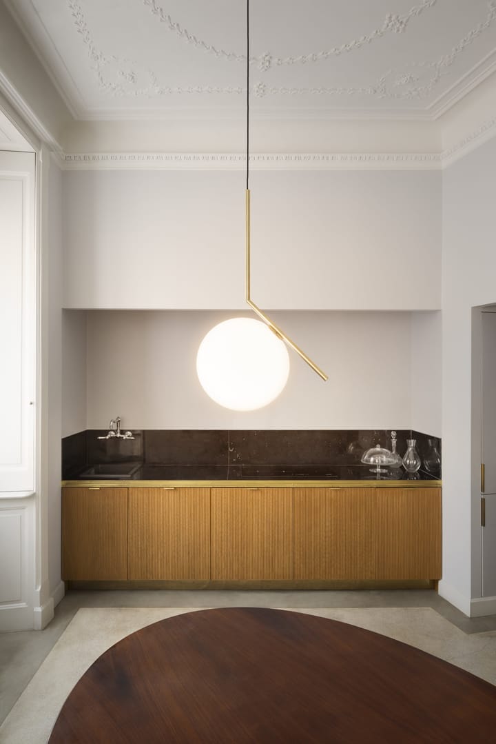 IC S2 Pendelleuchte 70 cm, Gold Flos
