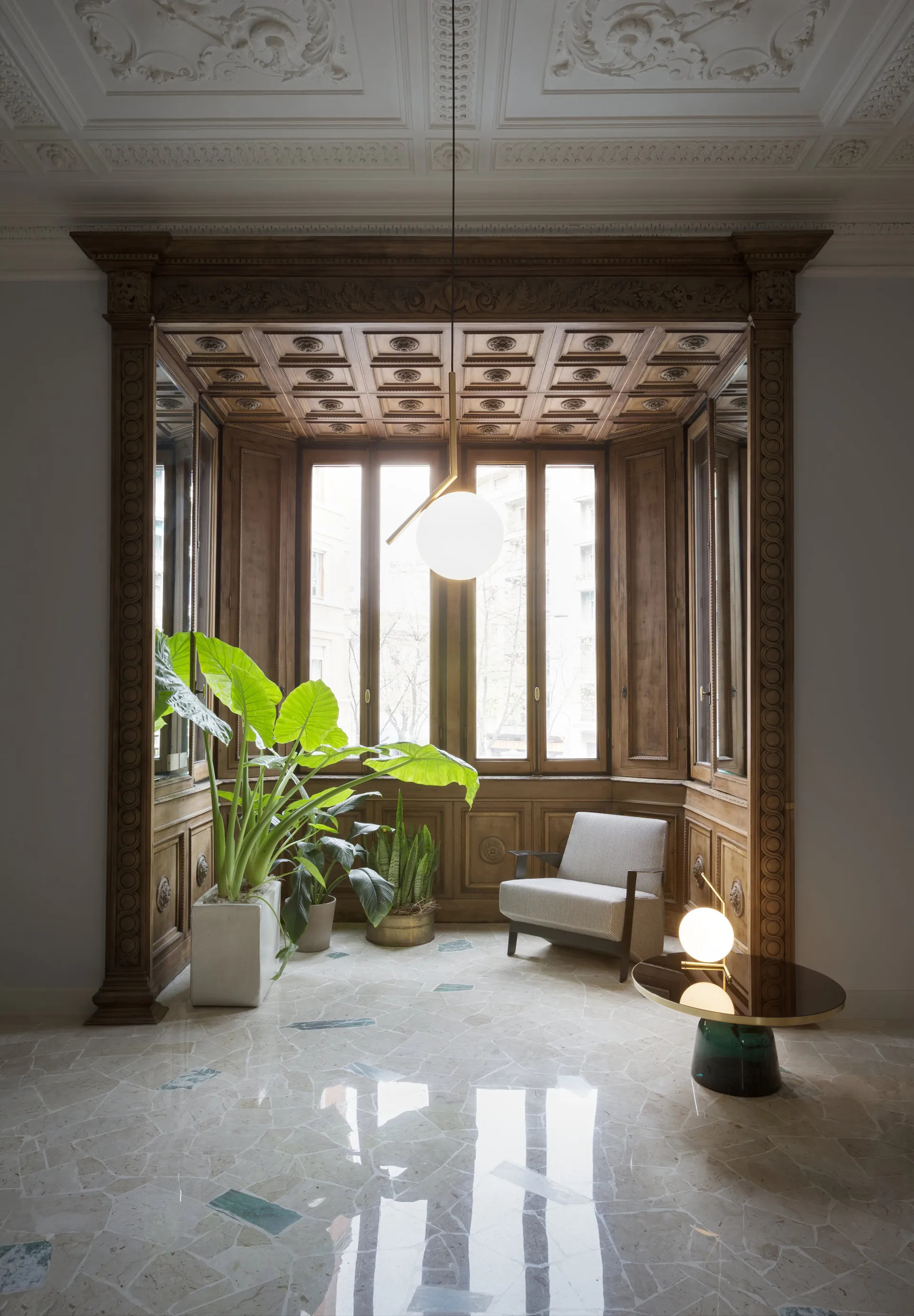 IC S2 Pendelleuchte 70 cm, Gold Flos