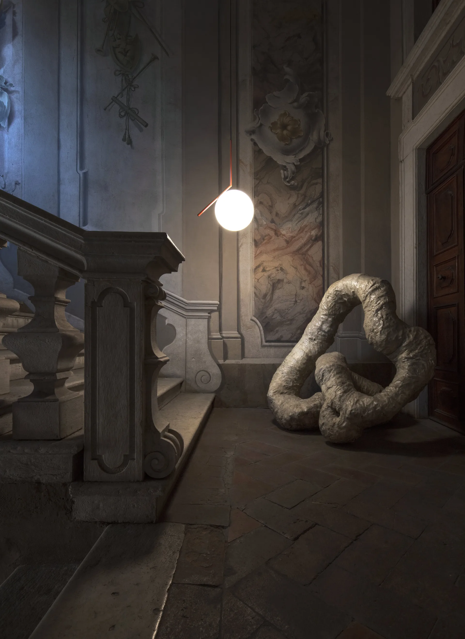 IC S2 Pendelleuchte 70 cm, Gold Flos