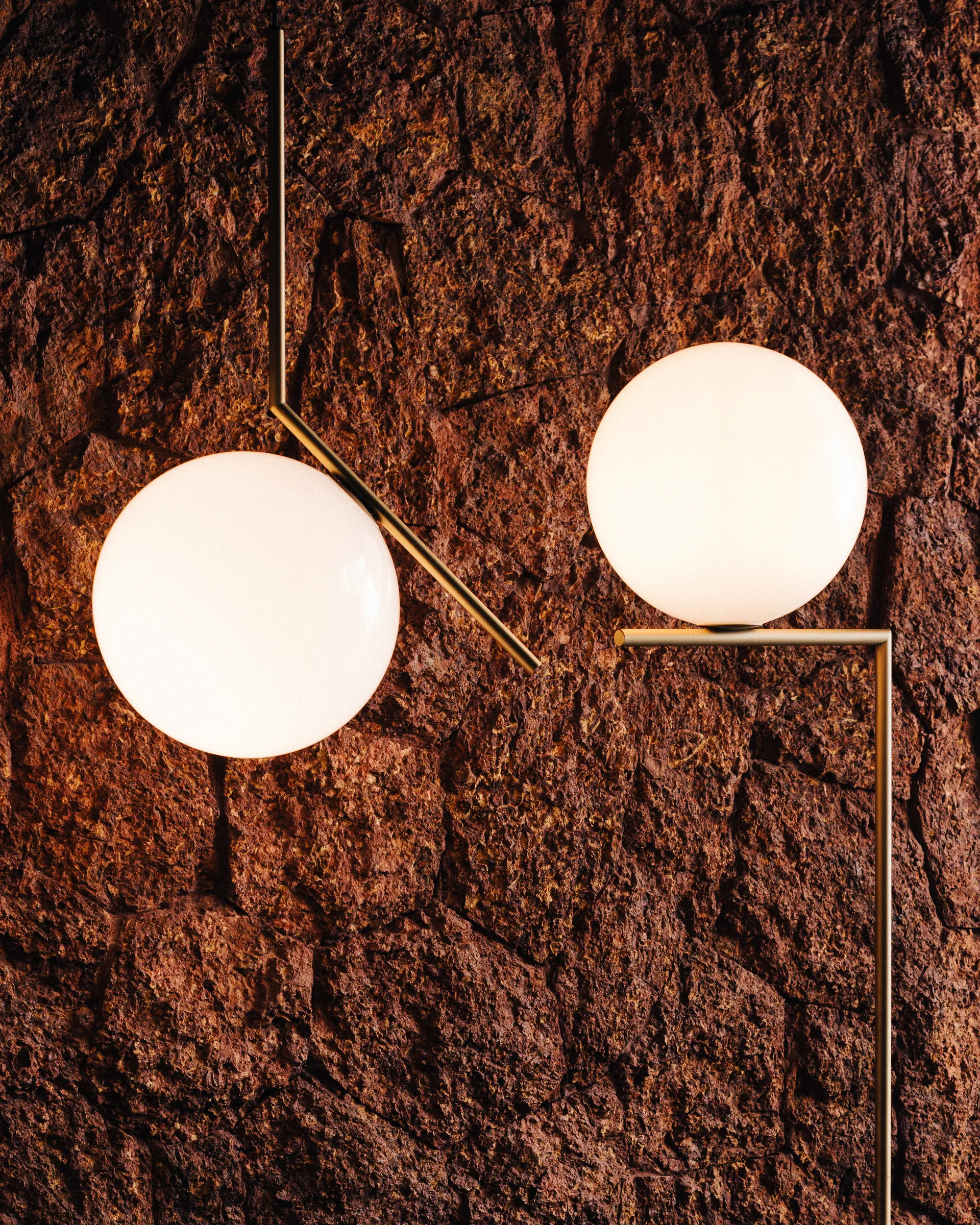 IC S2 Pendelleuchte 70 cm, Gold Flos