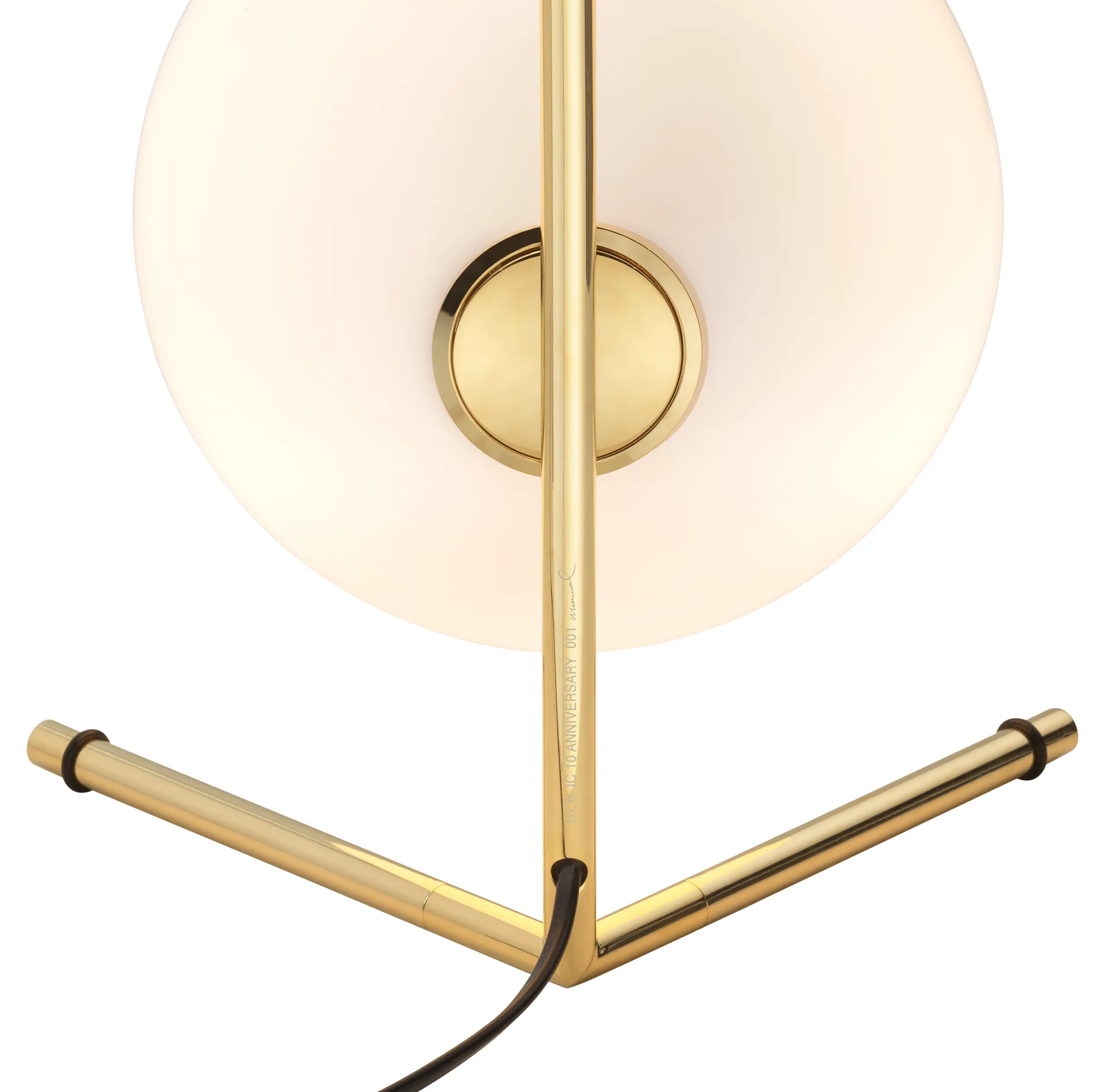IC T1 Low Tischleuchte 38 cm, Gold Flos