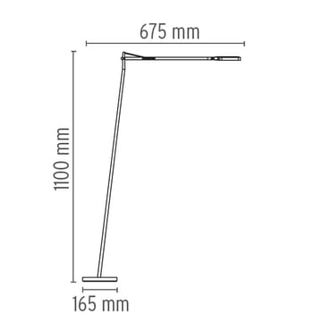 Kelvin F LED Stehleuchte - Anthrazit - Flos