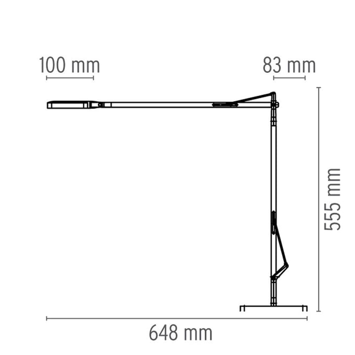 Kelvin T LED Tischleuchte, Weiß hochglänzend Flos