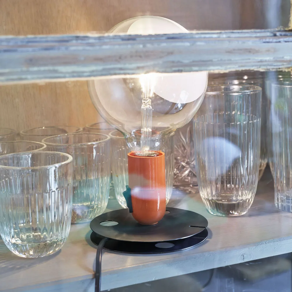 Lampadina Tischleuchte, Orange Flos